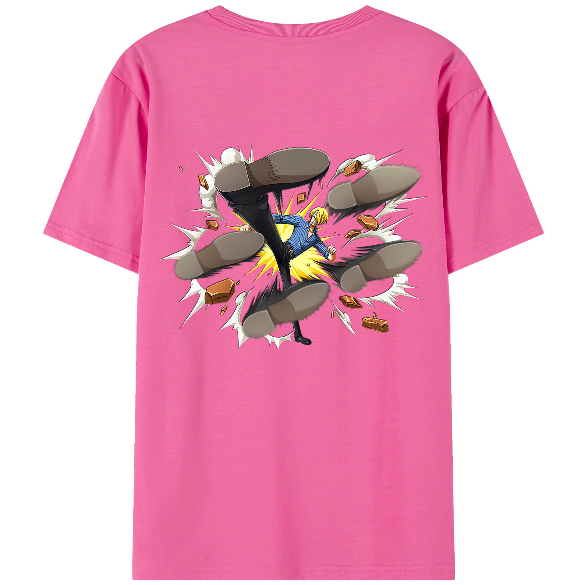 （画像用） ワンピース サンジ ONE PIECE Sanji レディース半袖Tシャツ(バックプリント)